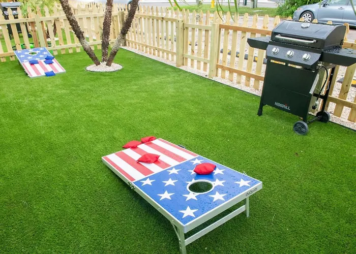 Gulf Coast Escape • Grill + Cornhole • Workspace
